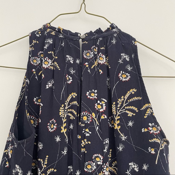Loft Romper - Navy - Daisy Tie Floral Petite XXS (PXXS) *NWOT!* - Picture 4 of 6